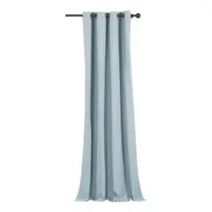 CLEMS CORTINAS - Cortina Tradicional 100% Blackout Azul Claro