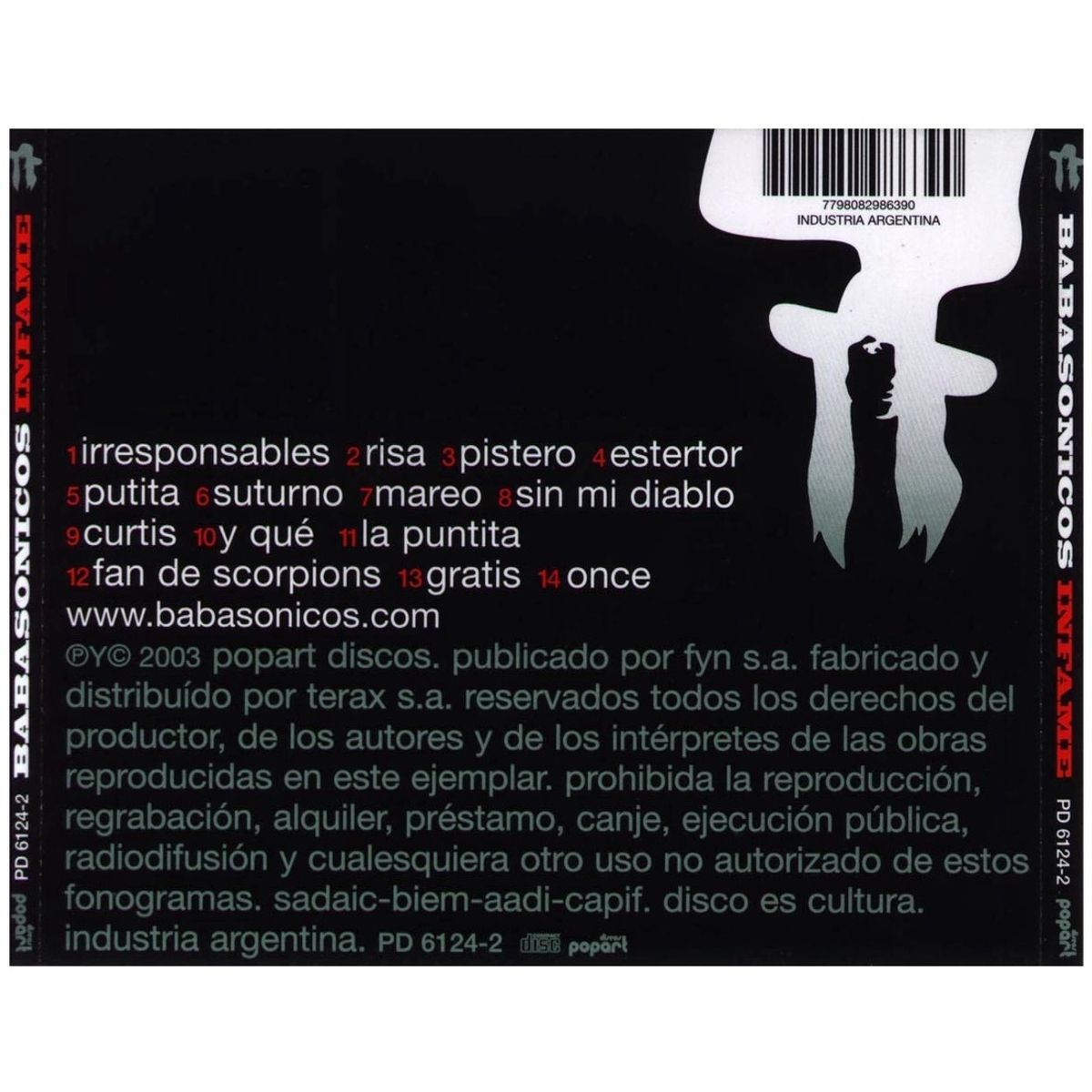HITWAY MUSIC - BABASONICOS - INFAME - CD HITWAY MUSIC