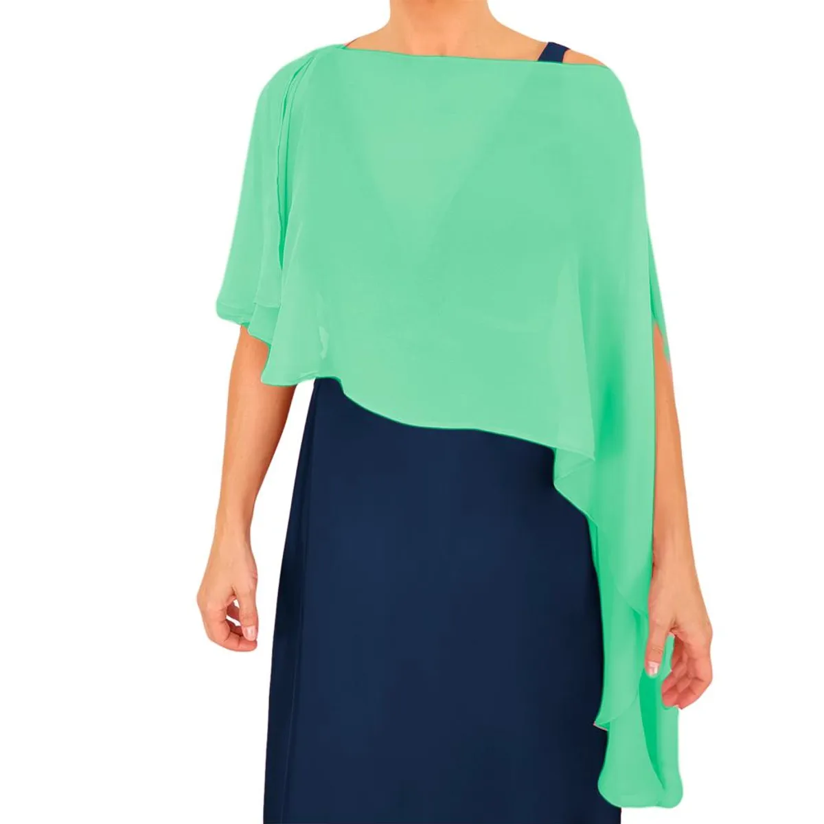 MARIA PASKARO - Tapado Capa Multiforma Catania Menta Gasa Maria Paskaro - Menta