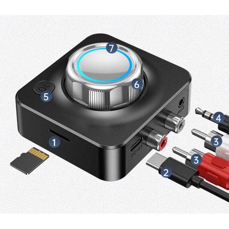 GENERICO - Receptor Audio Bluetooth Auto Speakers  Entrada Microsd