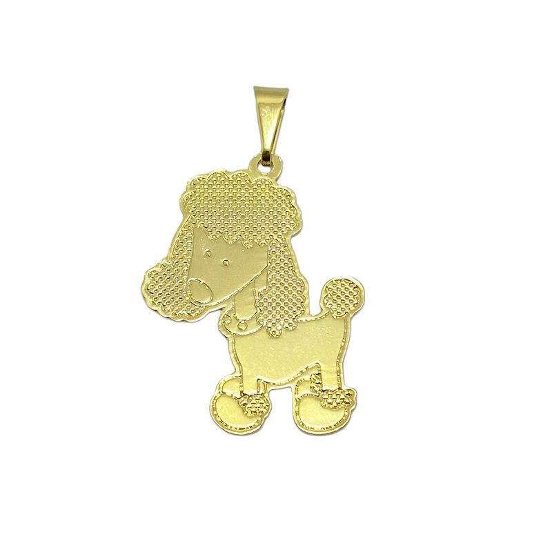 ANDREA COGGIOLA JOYAS - Colgante Perro Poodle Enchapado Oro 18K