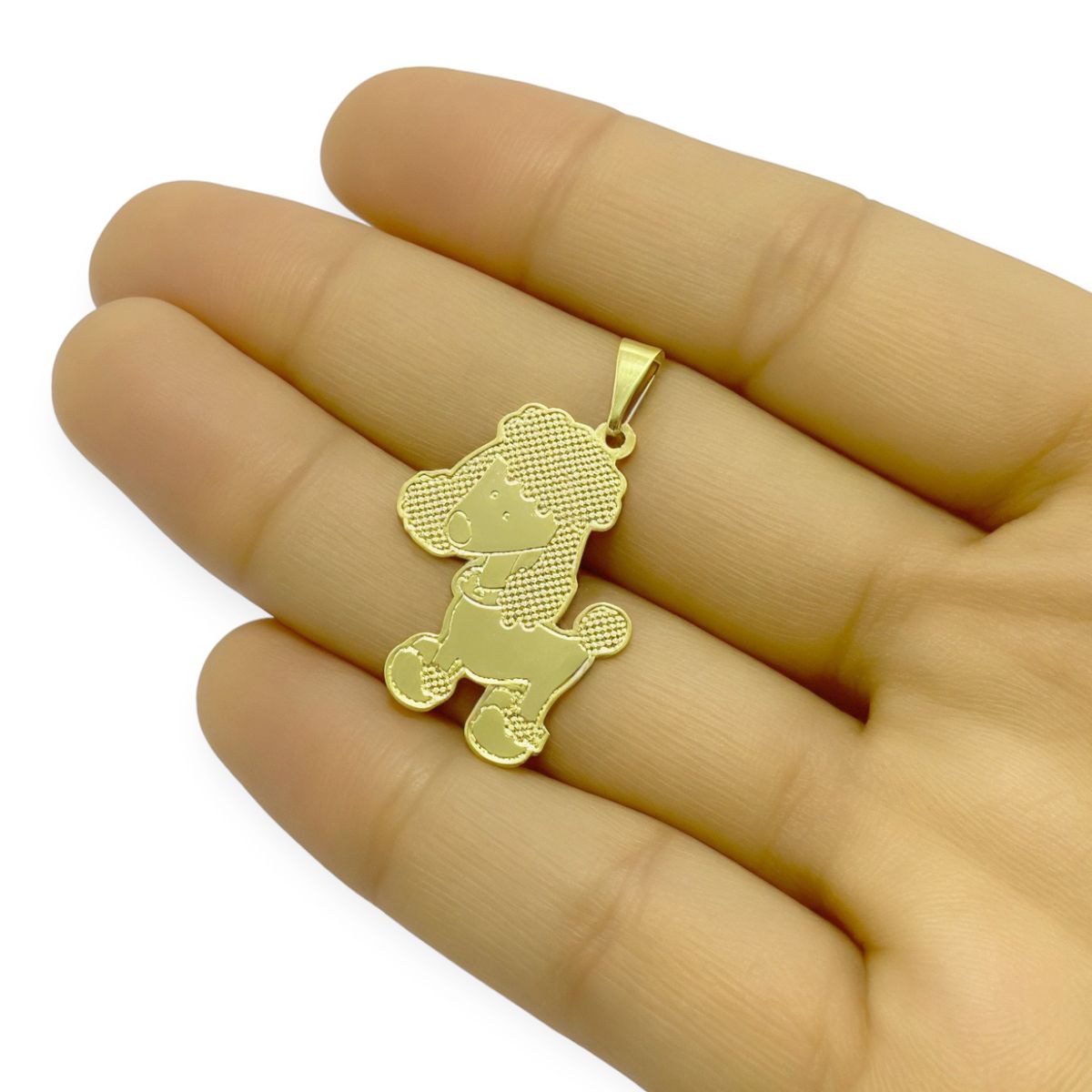 COGGIOLA - Colgante Perro Poodle Enchapado Oro 18K