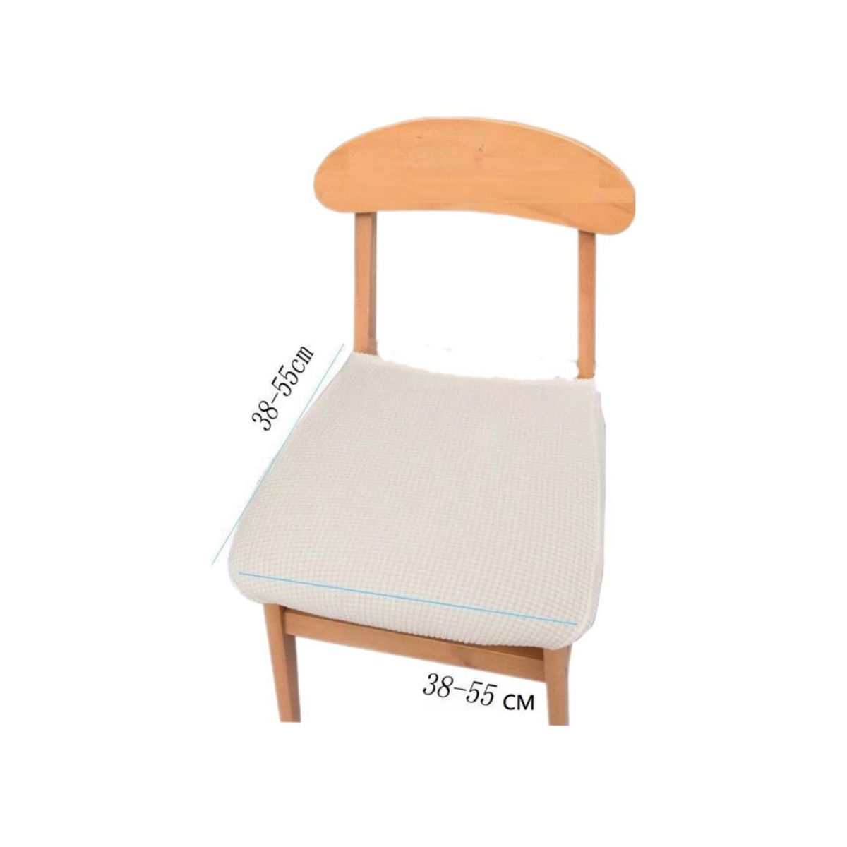 GENERICO - Set De 6 Funda De Asiento Para Silla De Comedor