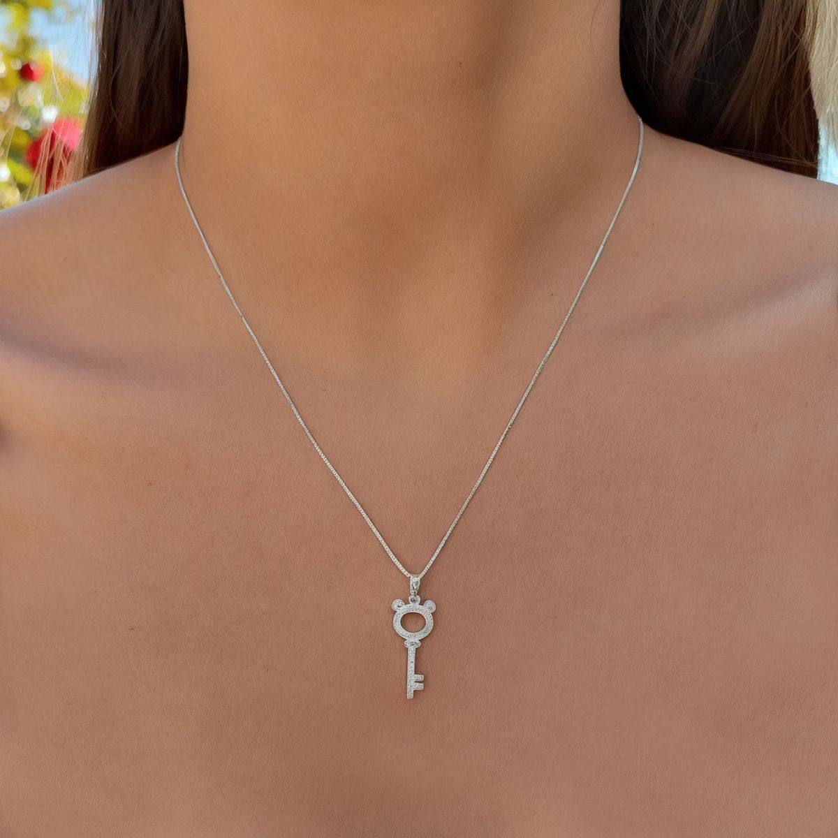 COGGIOLA - Collar LLave Circones Plata Fina 925