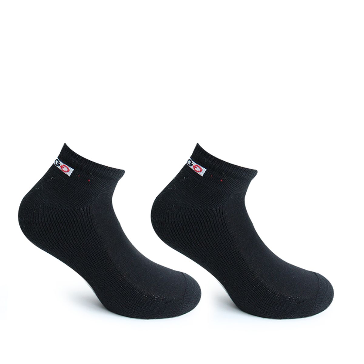 PERUGGI - 4 Pares Calcetín Algodón Deportivo Negro PERUGGI