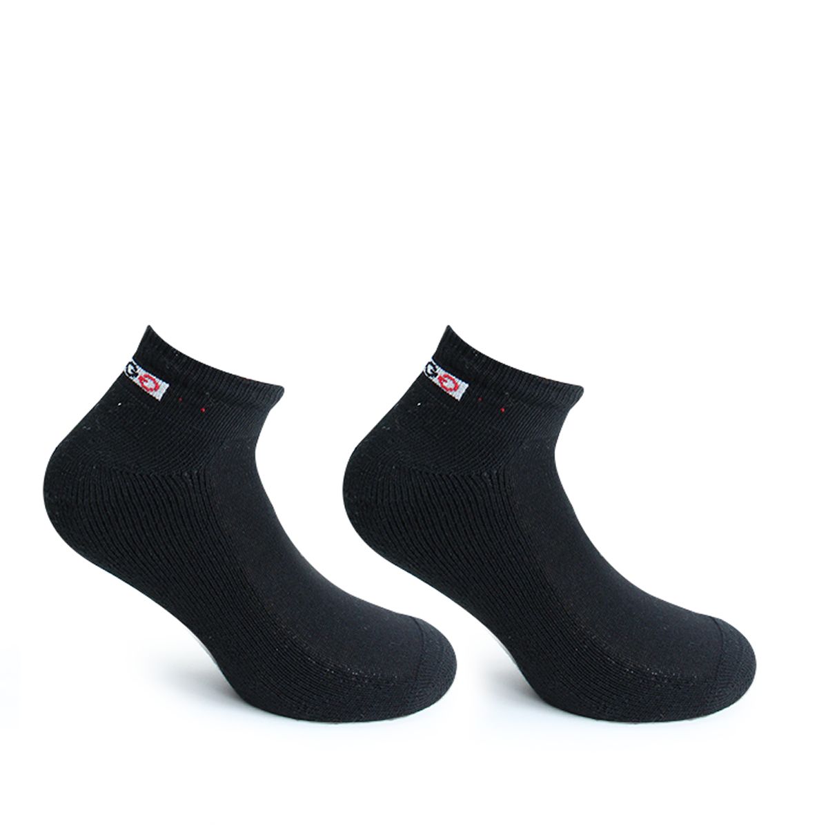 PERUGGI - 4 Pares Calcetín Algodón Deportivo Negro PERUGGI