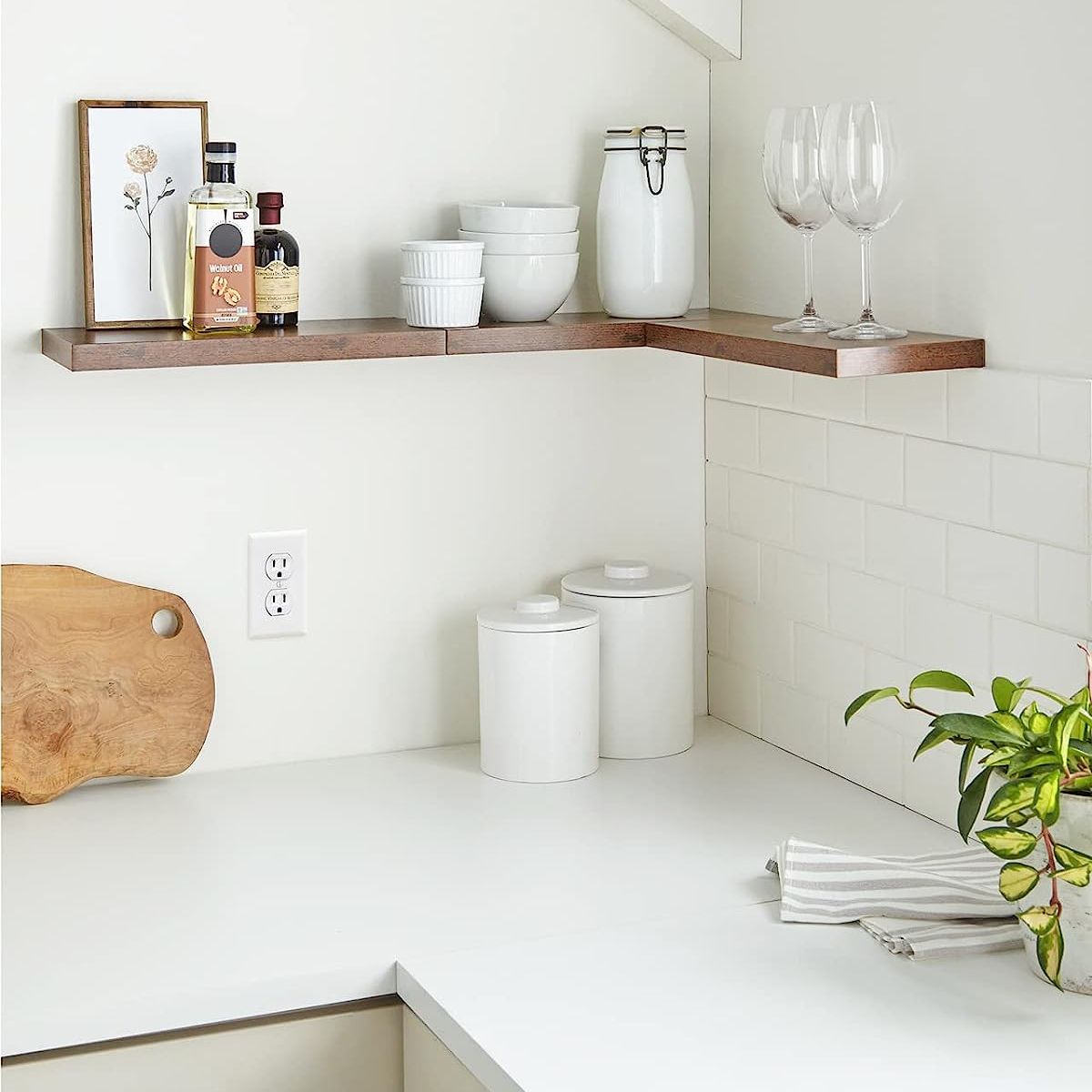 RAGNAR - Repisas Flotantes De Madera Estante MDF Premium Rústico Pack x3