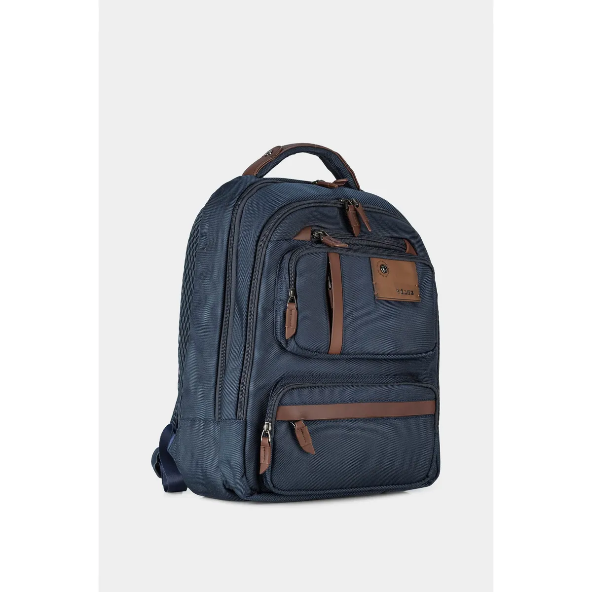 VELEZ - Vélez Mochila Casual Living Lona Contrastes Azul Oscuro