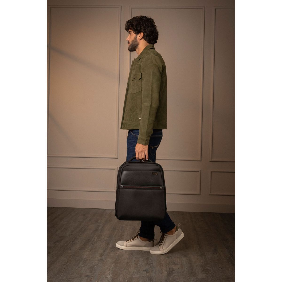 VELEZ - Vélez Mochila Premium Lona Monocromático Negro