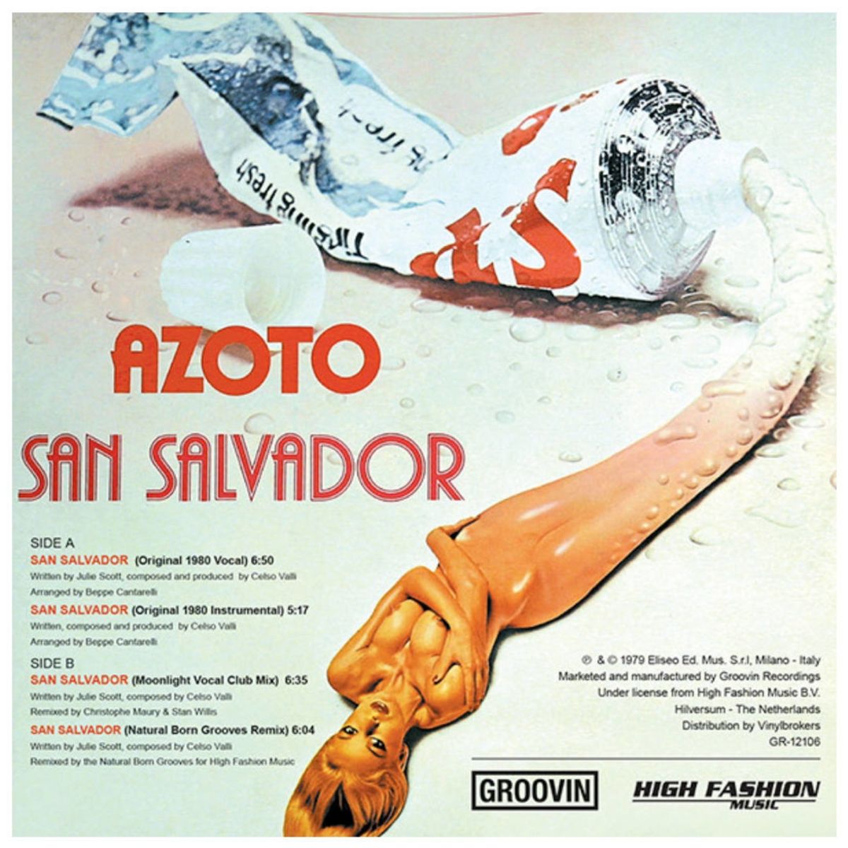 HITWAY MUSIC - AZOTO - SAN SALVADOR - 12" MAXI SINGLE VINILO HITWAY MUSIC