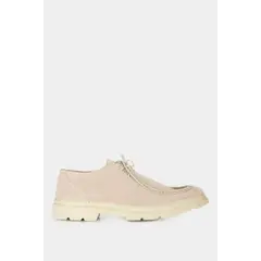 VELEZ - Vélez Zapatos Cordón Nova Cuero Hombre Textura Gamuzada Arena
