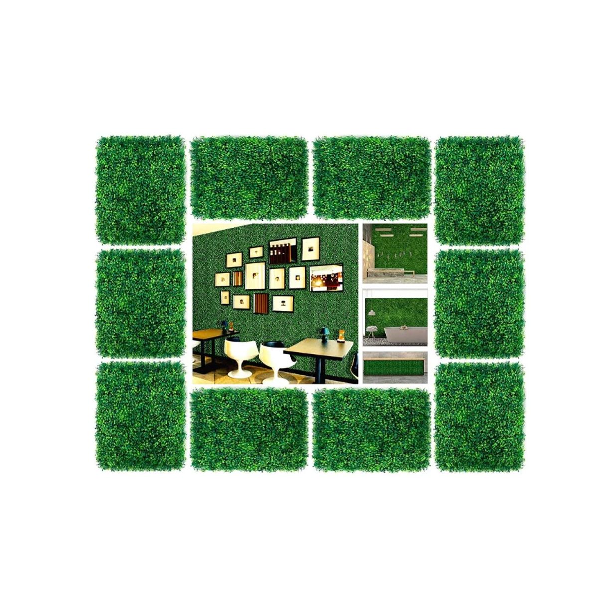 GENERICO - 10 Malla Palmeta Trebol Valla Cerca Pasto Planta Enredadera Murallas 60x40cm