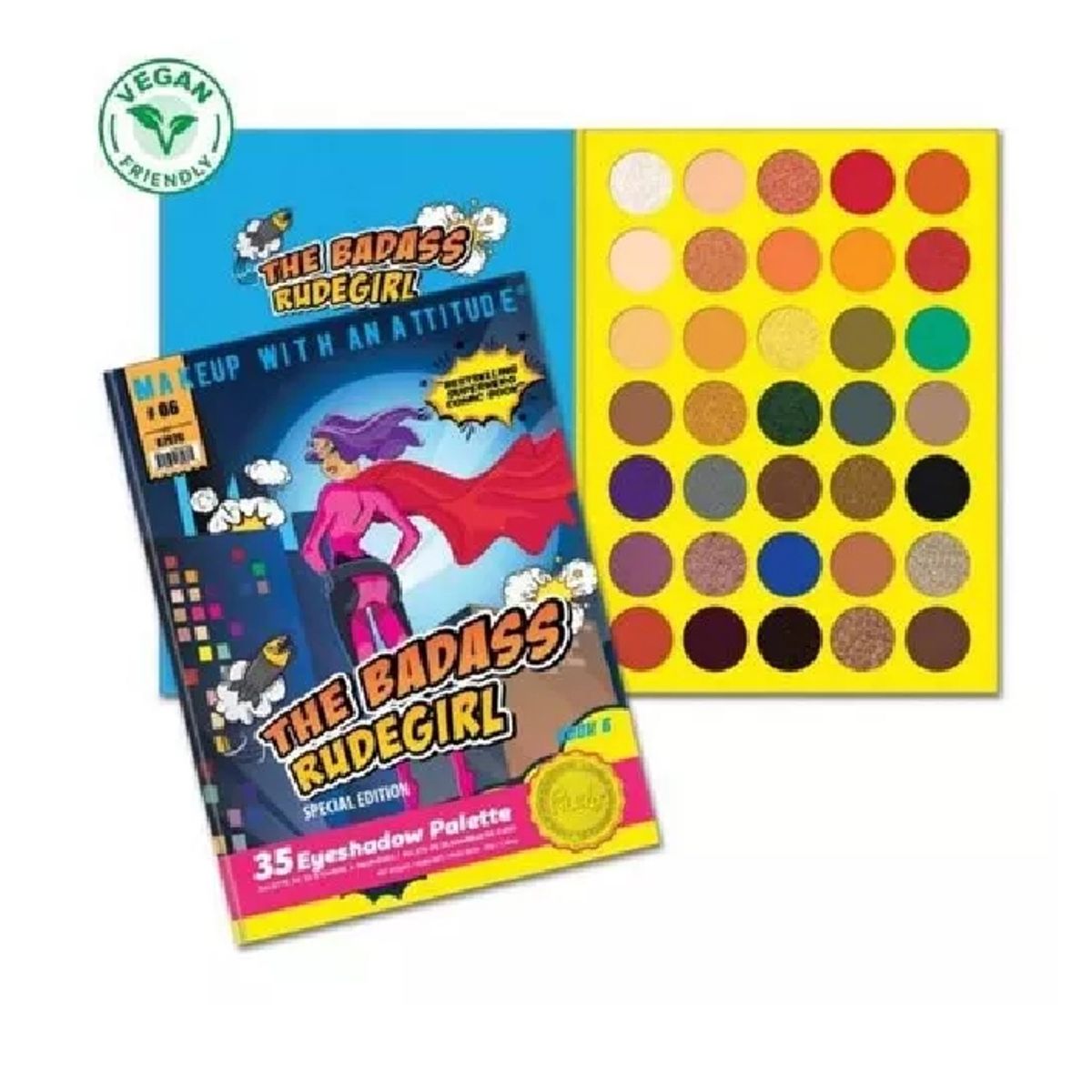 RUDE COSMETICS - Paleta De Sombras The Badass Rudegirl De Rude Cosmetics