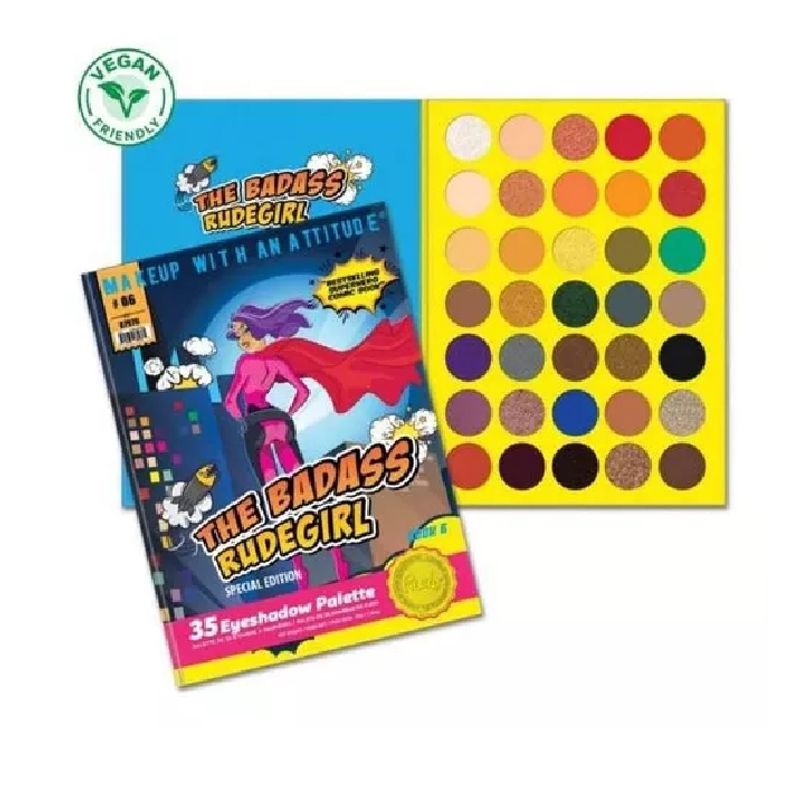 RUDE COSMETICS - Paleta De Sombras The Badass Rudegirl De Rude Cosmetics