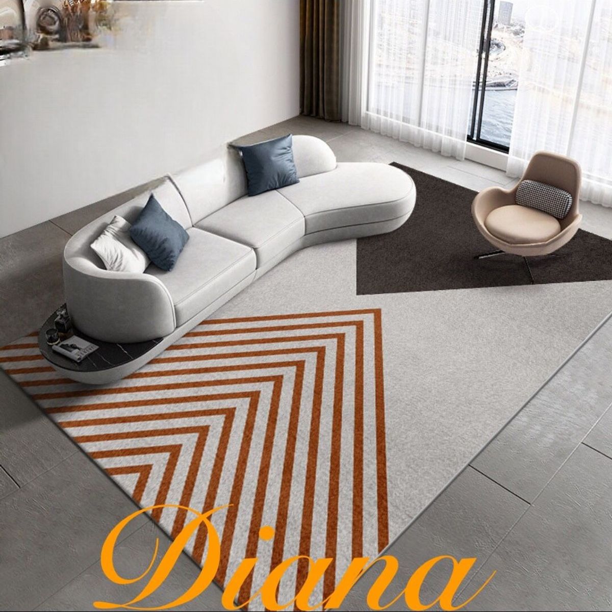 GENERICO - Alfombra decorativas  alfombra para living  alfombras 3D 160cmx200cm