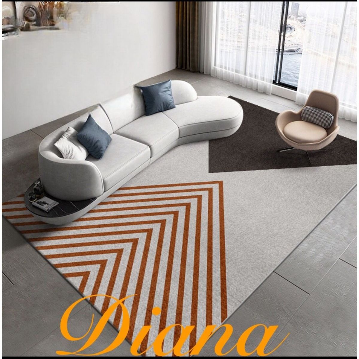 GENERICO - Alfombra decorativas  alfombra para living  alfombras 3D 160cmx200cm