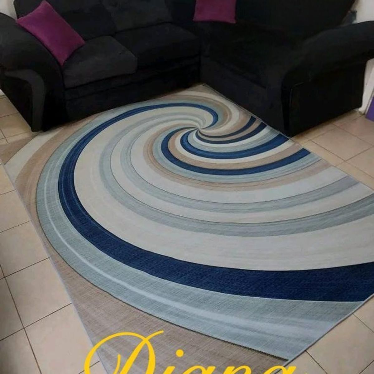 GENERICO - Alfombra decorativas  alfombra para living  alfombras 3D 160cmx200cm