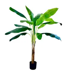 ARBUSTO REAL - Planta Artificial Banano 150 Cm. Premium 15 Hjs /