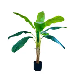 ARBUSTO REAL - Planta Artificial Banano 120 Cm. Premium 12 Hjs /