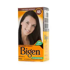 BIGEN - TINTE PERMANENTE EN POLVO # 48 CASTAÑO INTENSO