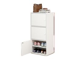 Organizador De Zapatos Gabinete 3 Puertas Color Blanco