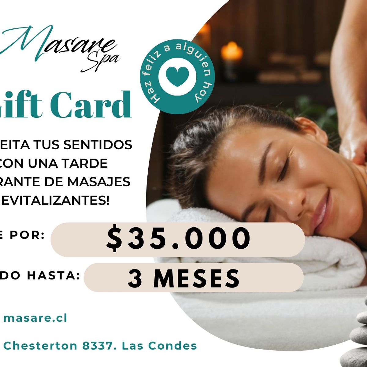 GENERICO - Tarjeta MASARE SPA Gift Card 35000