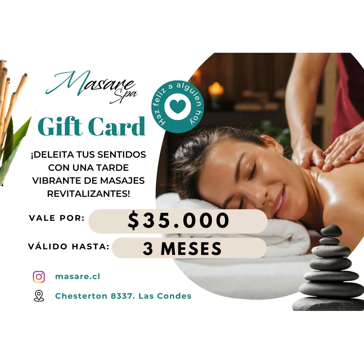 GENERICO - Tarjeta MASARE SPA Gift Card 35000