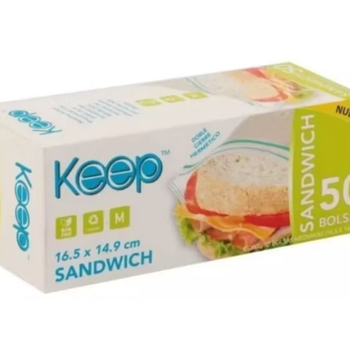 KEEP - Bolsa Hermetica Sandwich 50un Keep
