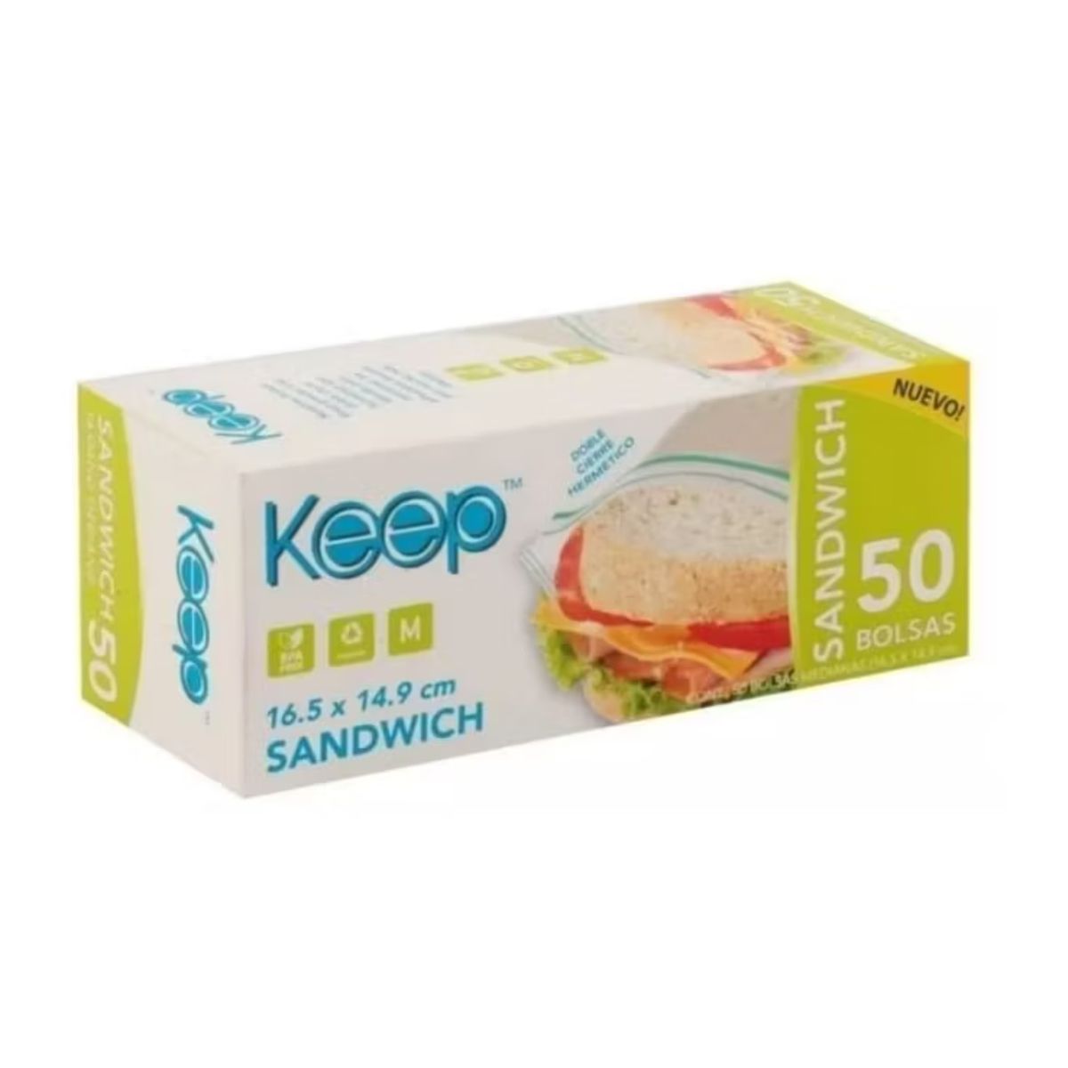KEEP - Bolsa Hermetica Sandwich 50un Keep