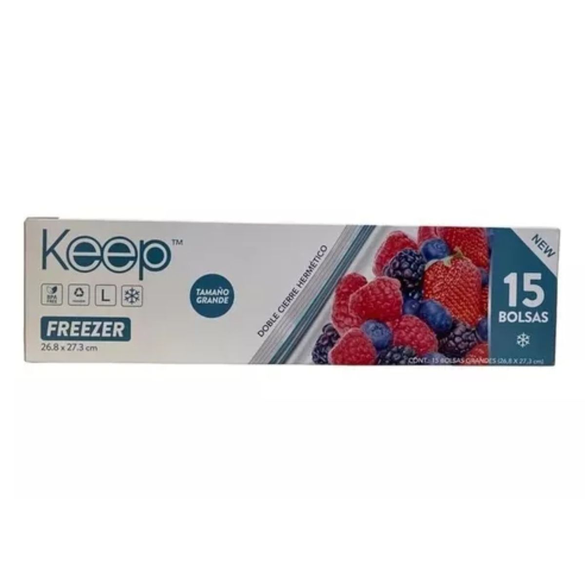 KEEP - Bolsas Hermetica Doble Cierre 15un Keep