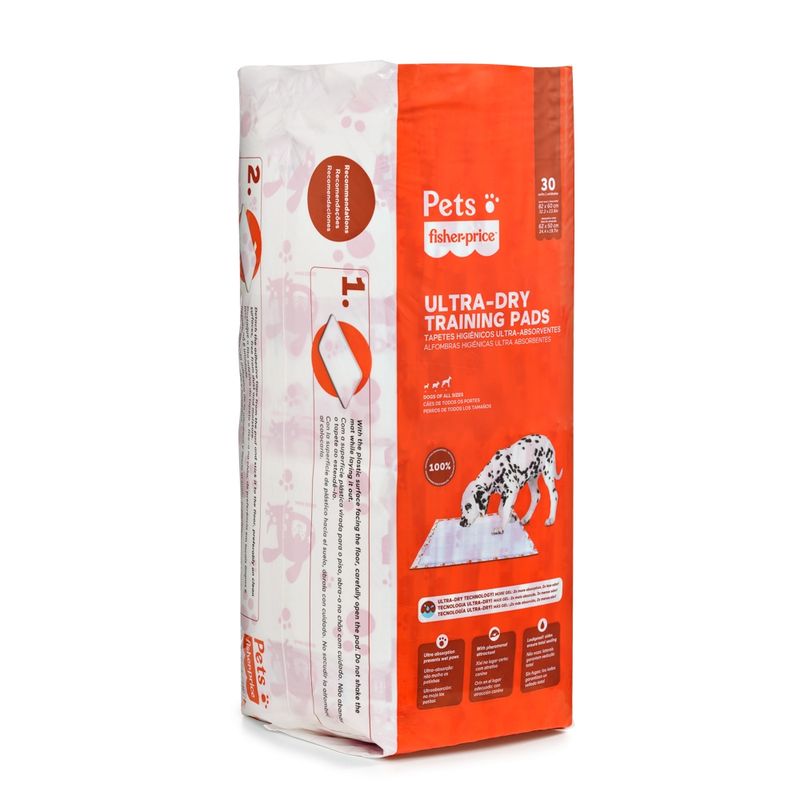 FISHER PRICE - Sabanilla Higienica Para Mascotas Fisher Price 30 Un 82x60
