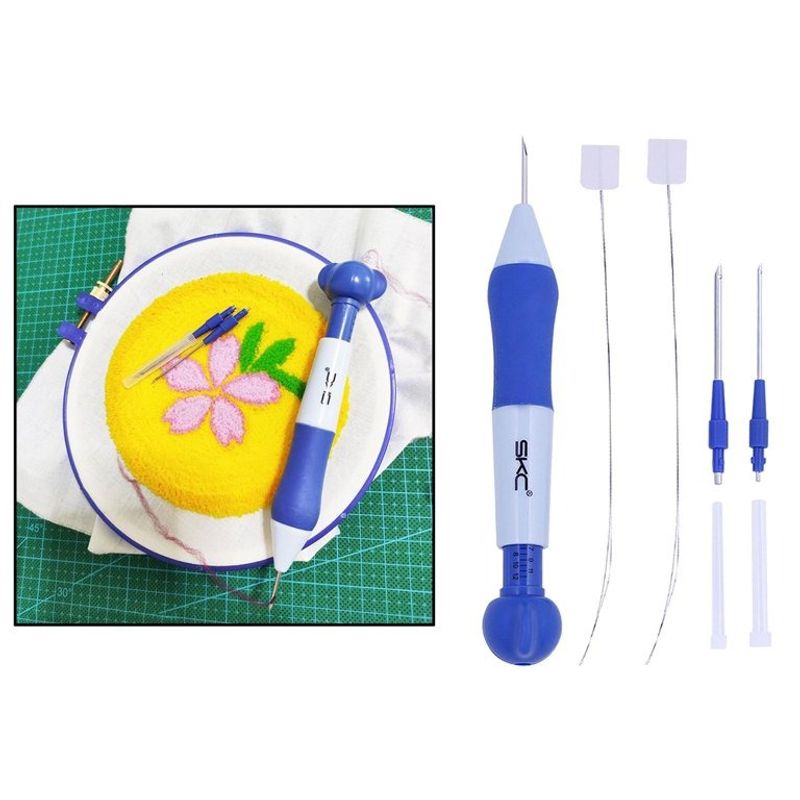 GENERICO - Aguja Magica Para Bordar Con 3 Agujas (1.3/1.6/2.2mm)