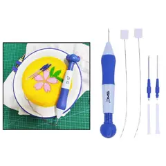 GENERICO - Aguja Magica Para Bordar Con 3 Agujas (1.3/1.6/2.2mm)