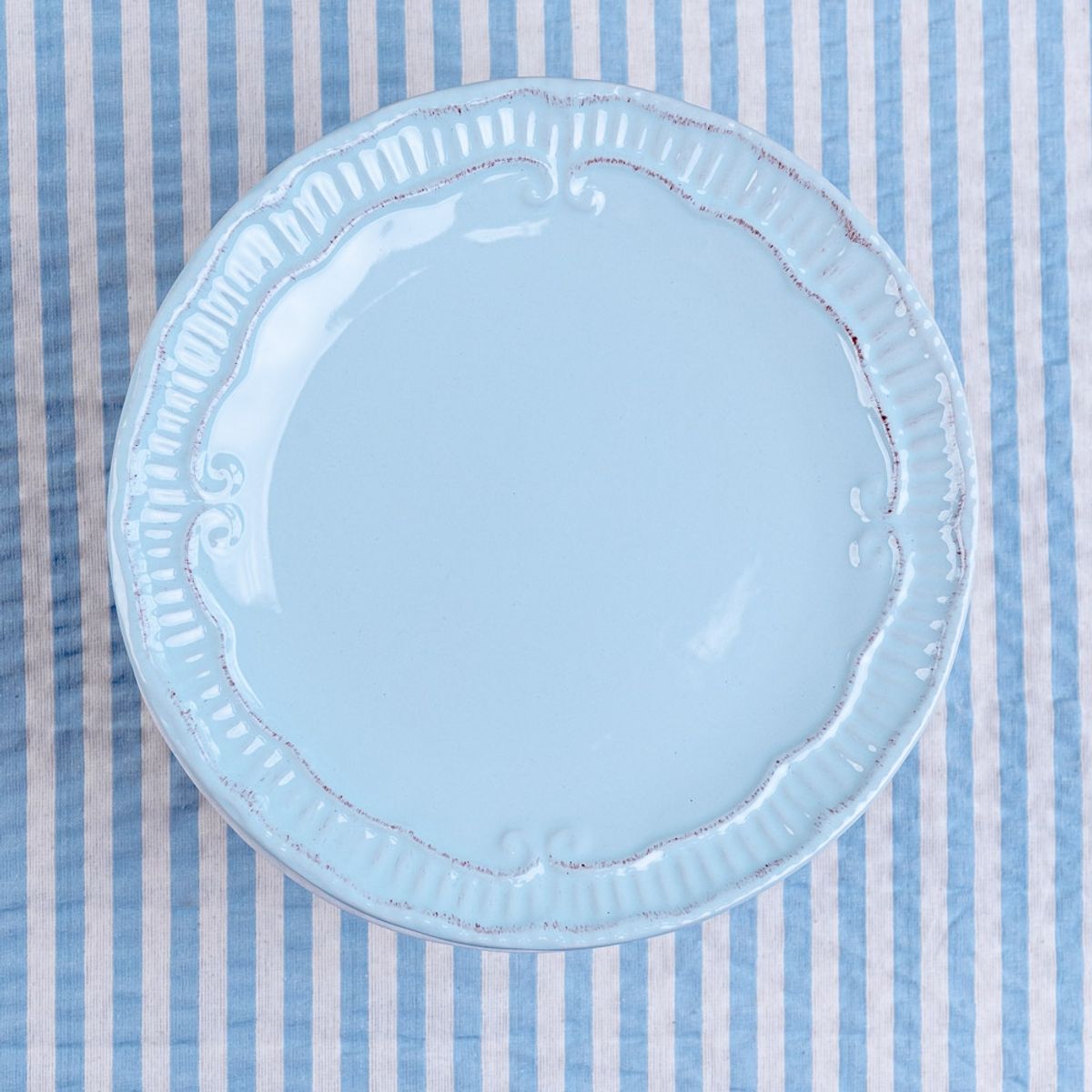 GENERICO - Plato Entrada Provenzal Vintage Celeste