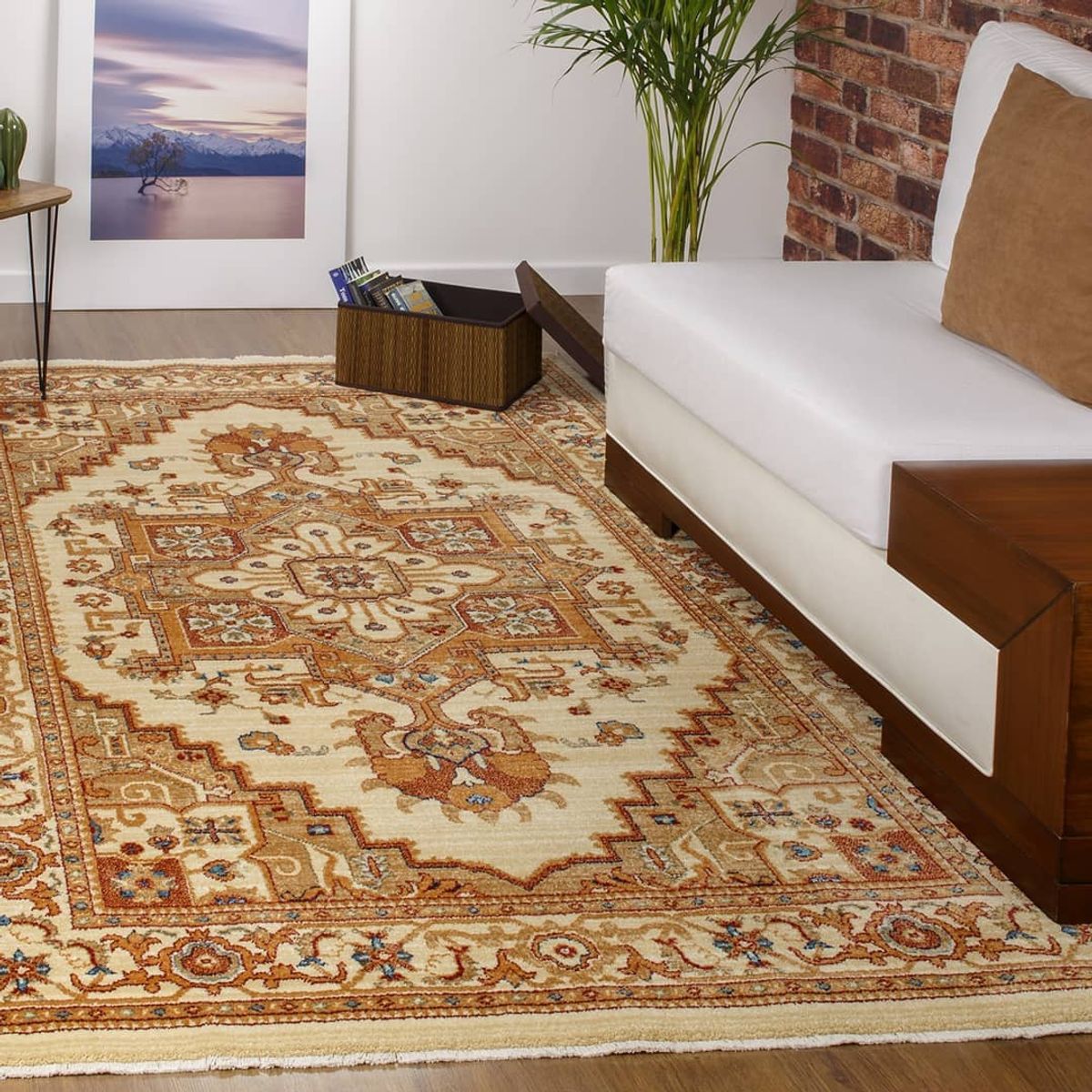 MROTTO - Alfombra Premium Oriental Wave 152X244 cm Azul ALFODIA