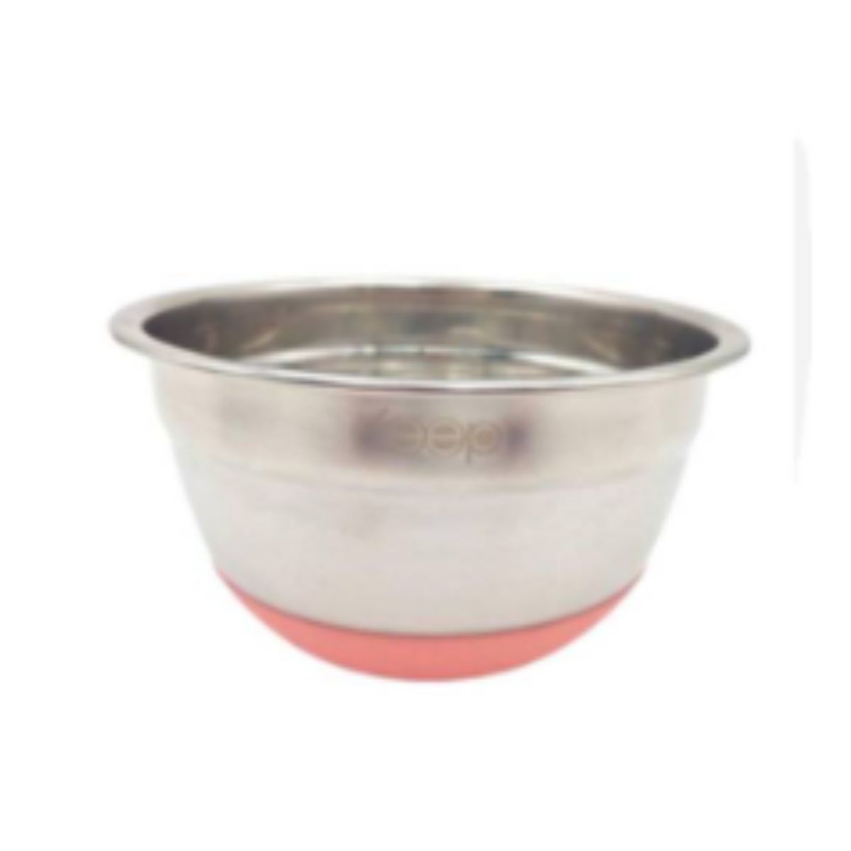 KEEP - BOWL ACERO INOX. 20 CM SILICONA ANTIDESLIZANTE KEEP ROSADO