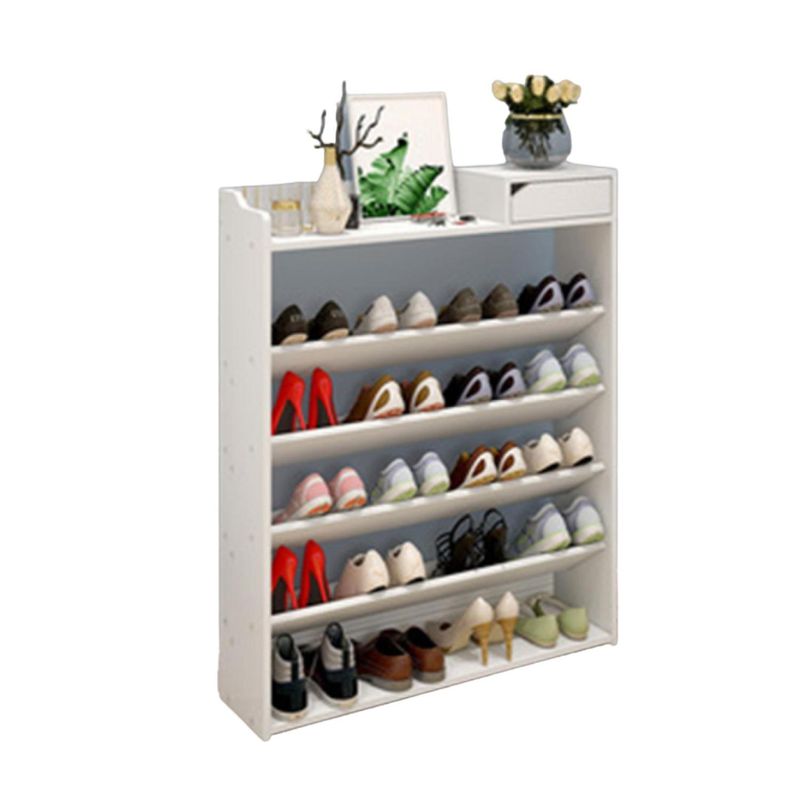 GENERICO - Organizador De Zapatos Horizontal Con Cajón Color Blanco