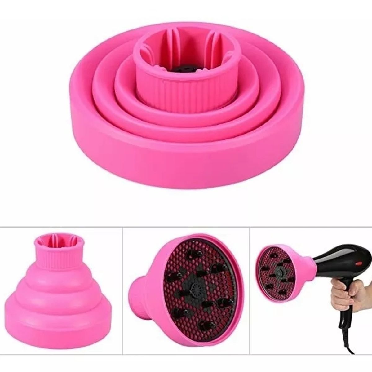 KUANGYE - Difusor Cabello De Silicona Plegable