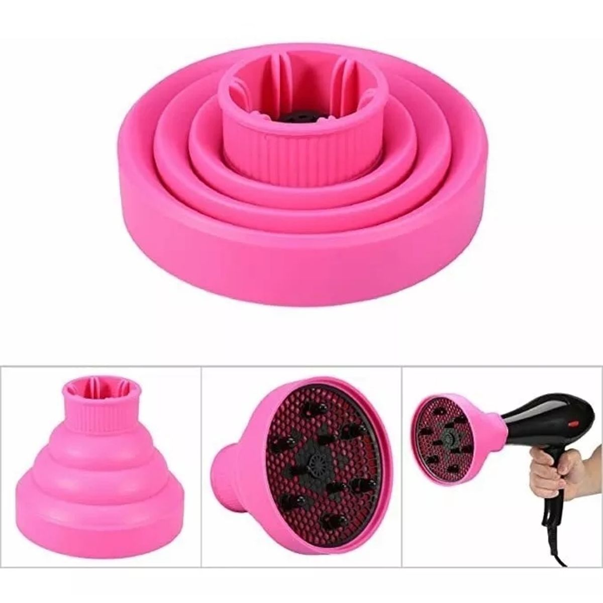 KUANGYE - Difusor Cabello De Silicona Plegable