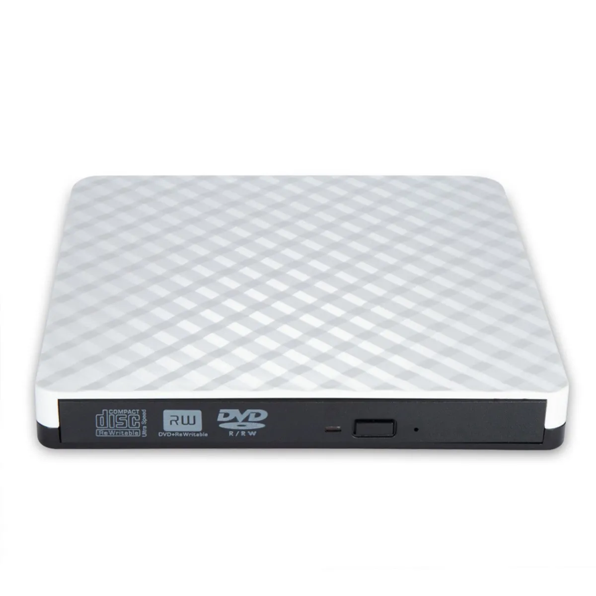 LELOX - Grabadora CD DVD Externa USB（Blanco）