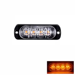 WELDMON - 4pk Luzs Estroboscópicas Emergencia LED Para Autos-Amarillo