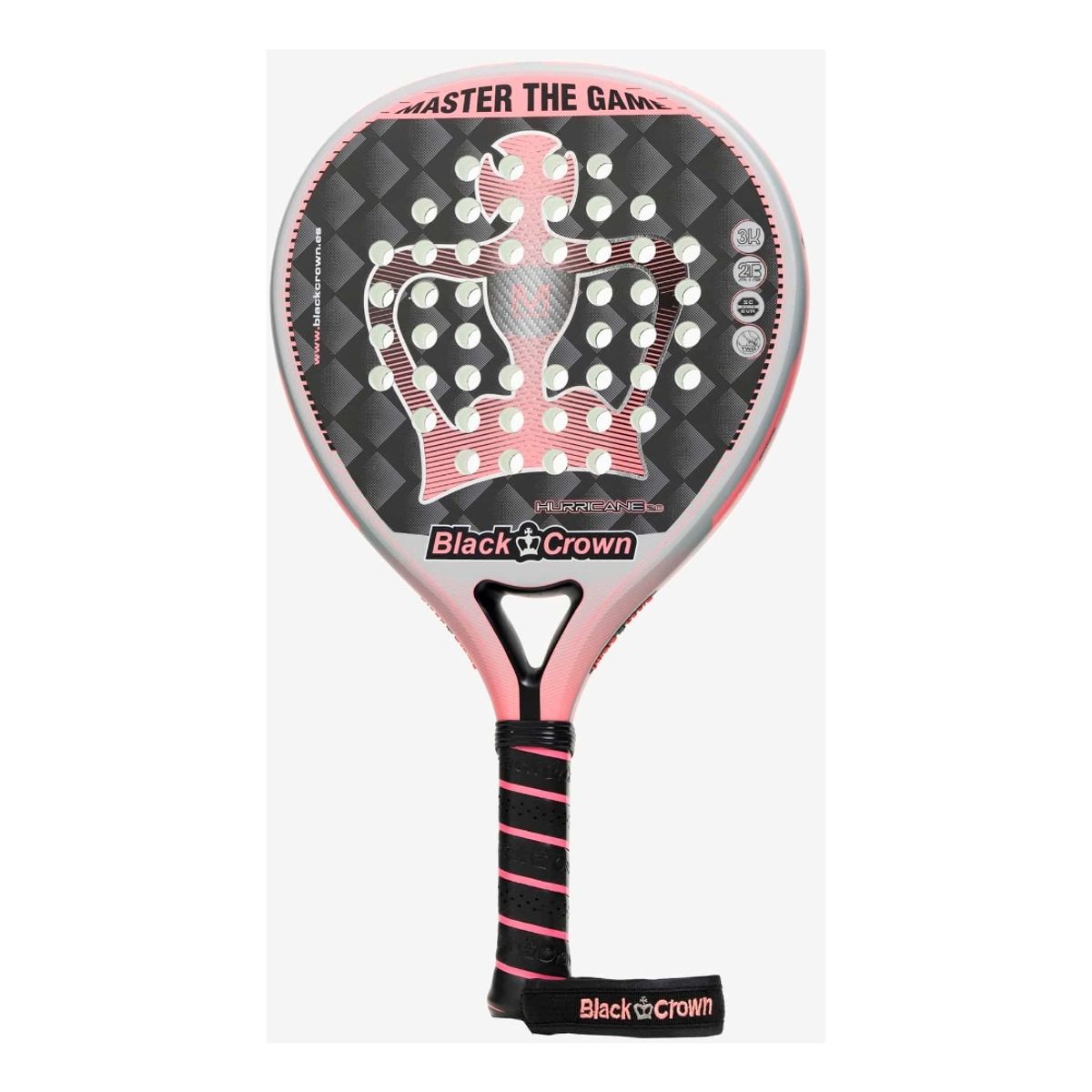 GENERICO - Pala Pádel Black Crown Hurricane 2.0