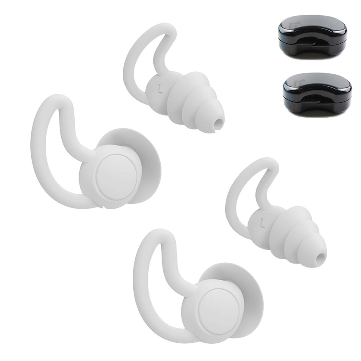 EDWINAYY - Tapones Los Oídos Silicona Reducción Ruido Para Dormir 40db