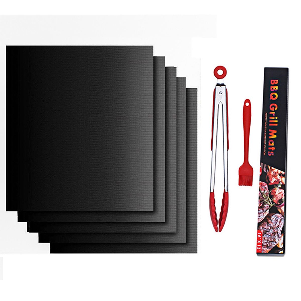 WELDMON - Reutilizable Estera Para Parrilla Horno Barbacoa - Set De 8