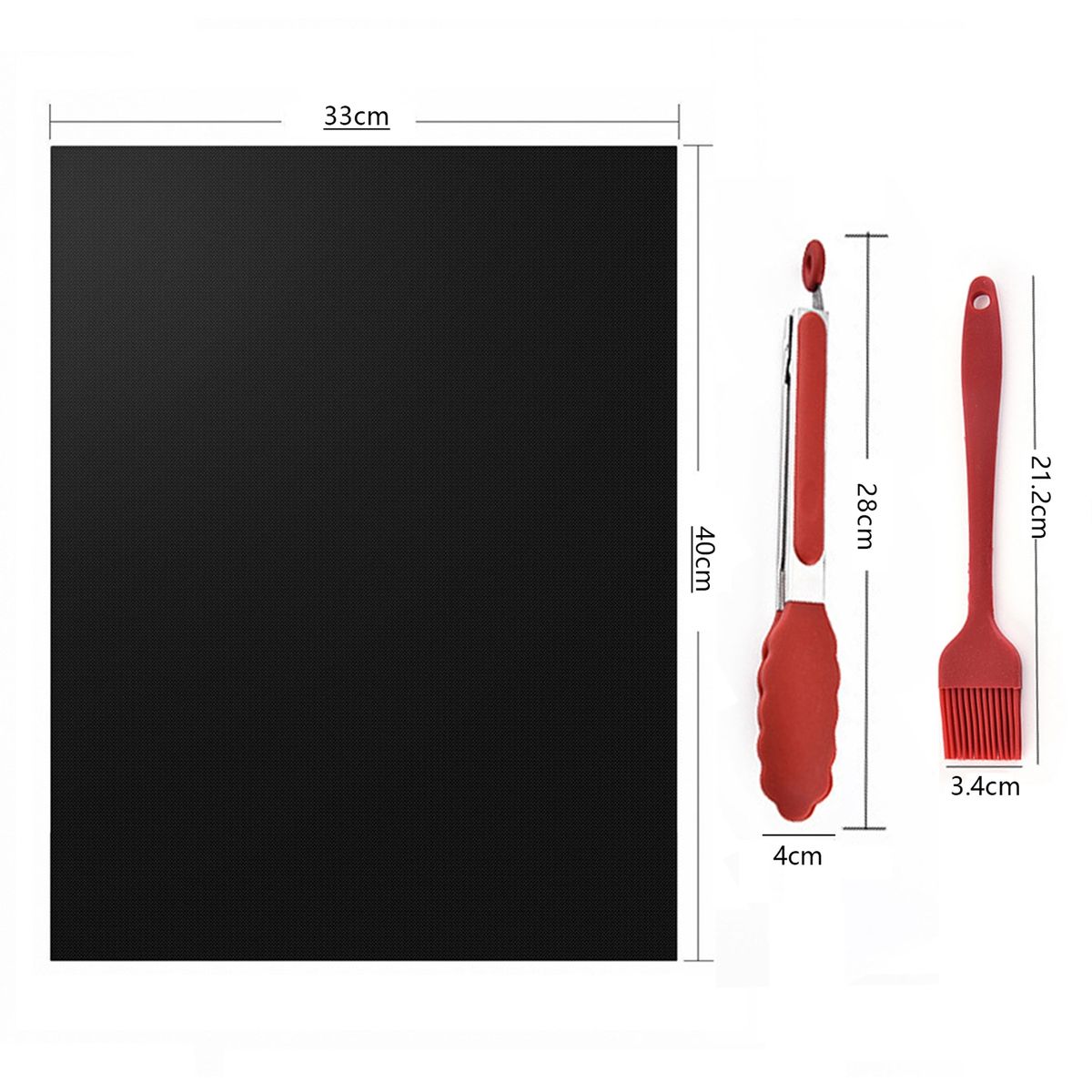 WELDMON - Reutilizable Estera Para Parrilla Horno Barbacoa - Set De 8