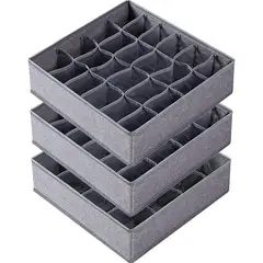 WELDMON - 3pcs Underwear Organizer Organizadores de Ropa Interior-grey
