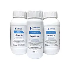 GENERICO - Solución nutritiva hidroponia A+B 500 cc +baja Ph (250 cc)