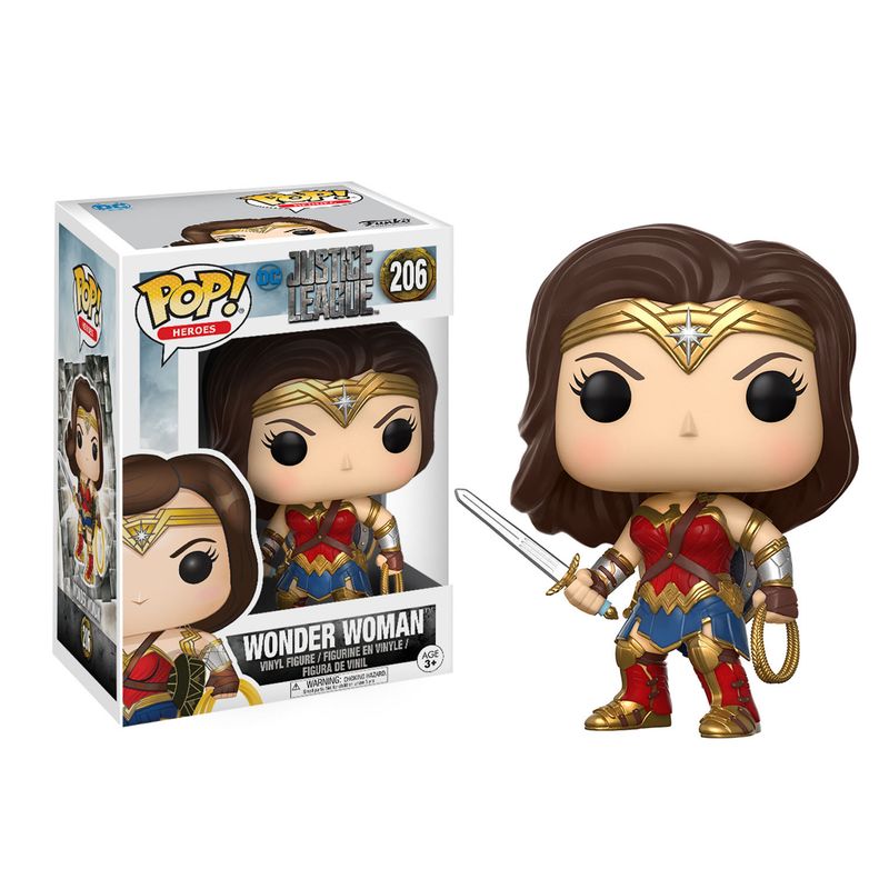 FUNKO - Funko Pop Mujer Maravilla Liga de la Justicia Dc Comics - 206