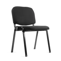 Silla visita ISO acolchada casino negro