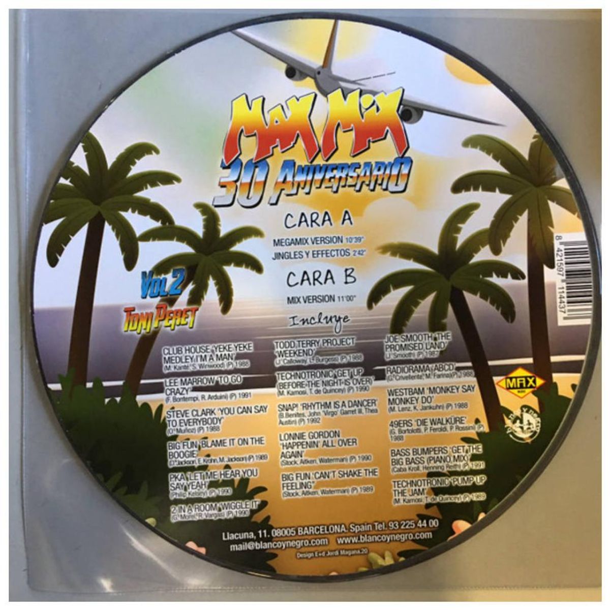 HITWAY MUSIC - MAX MIX - 30th An V2 PICTURE DISC - 12 MAXI SINGLE VINILO